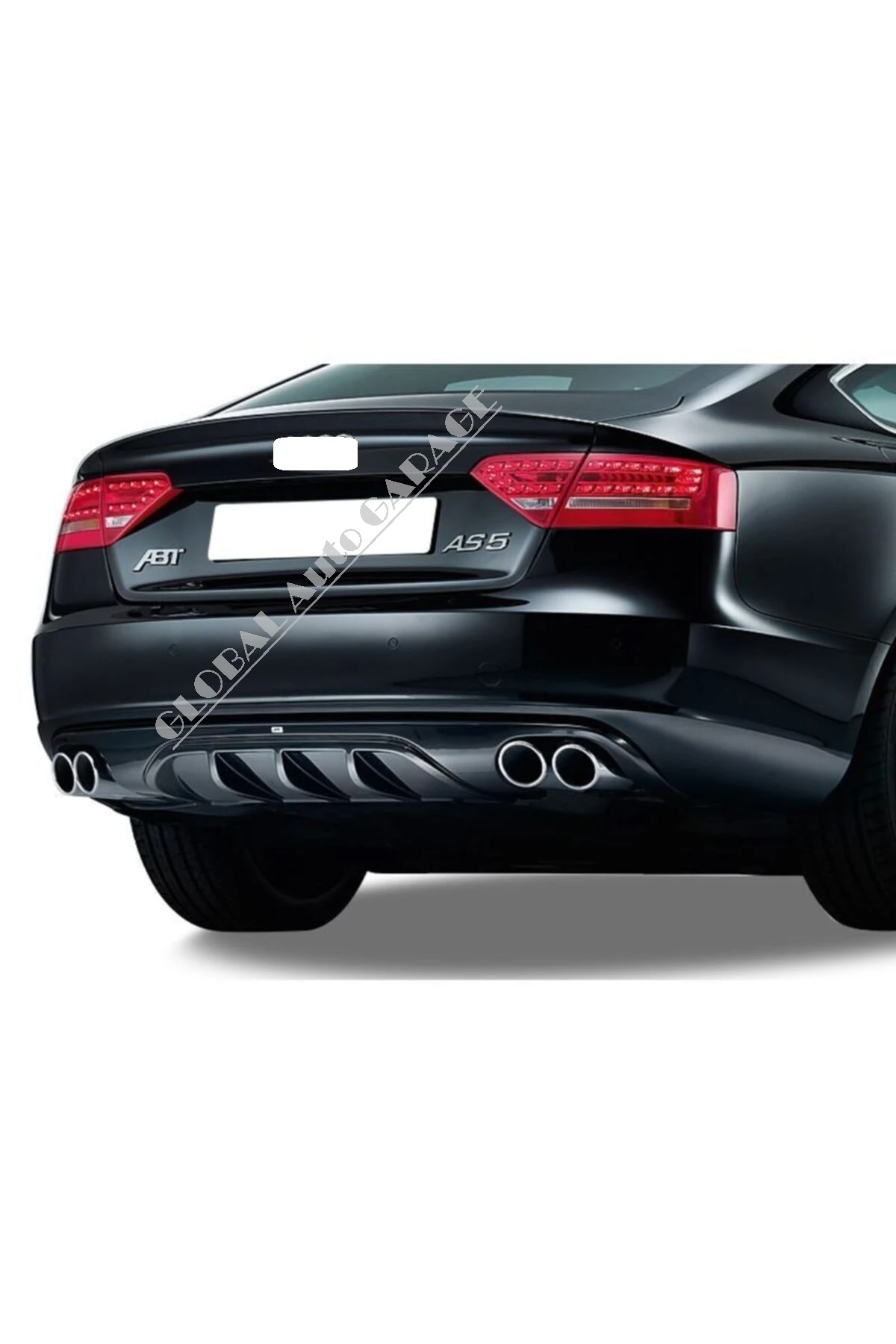 For Audi A5 B8 style  Diffuser  2008-2016  Years Auto Car Styling Accessory Black Rear Sport Bumper Extension Attachment