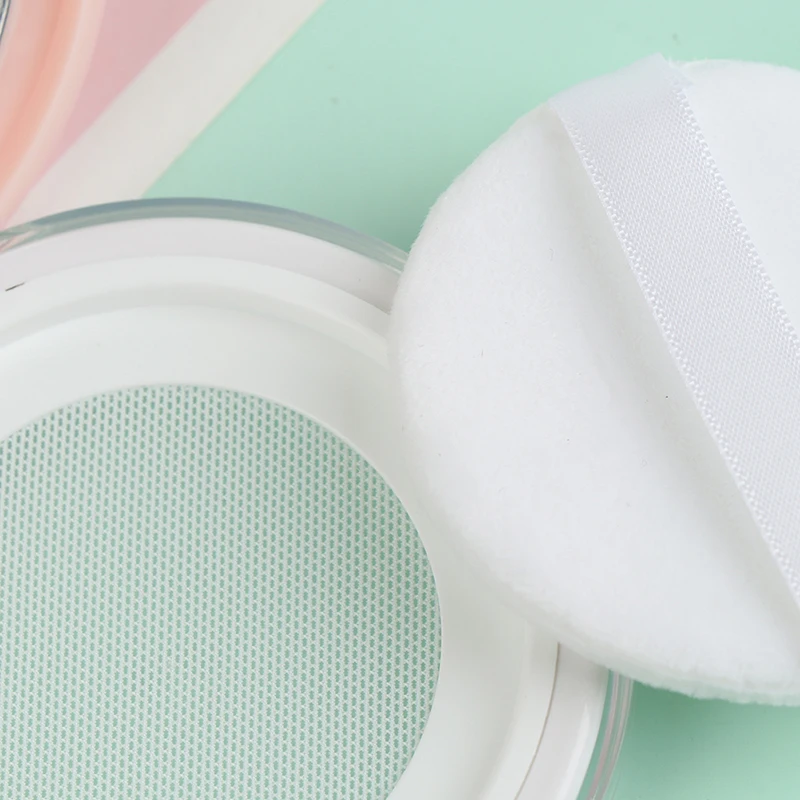 3g ultradünne leere lose Puderbox Topf Make-up Glas Sieb Behälter Puff Spiegel