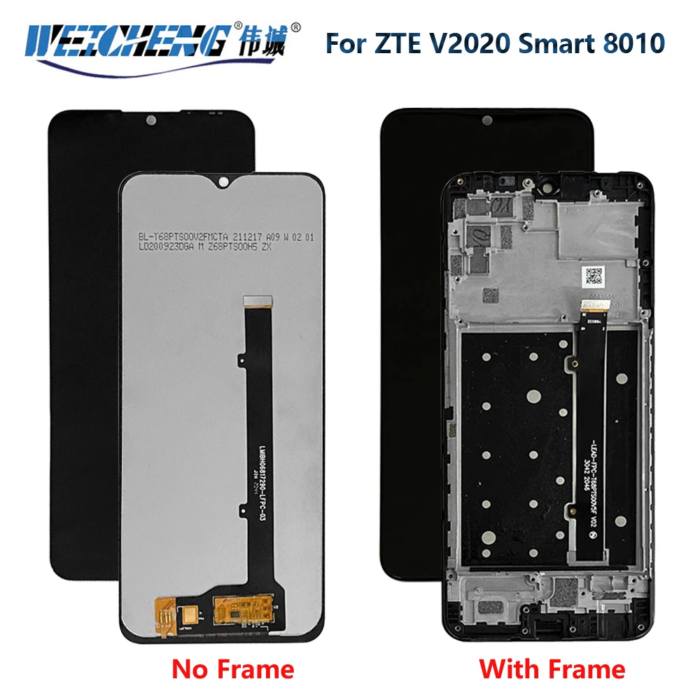 

Original LCD Display Pantalla Replacement For ZTE Blade V2020 V20 Smart 8010 Touch Digitizer Screen Frame Assembly