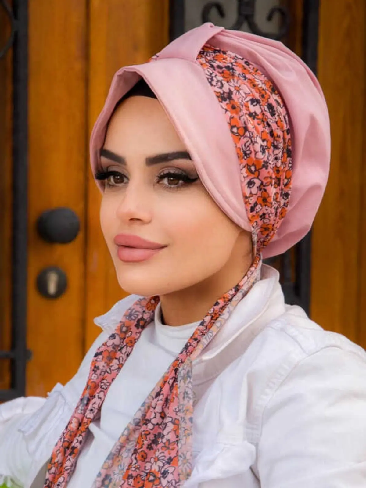 Flower Patterned Cap Bonnet Women Muslim Fashion Hijab Casual Comfortable Standard Turkish Arabic Islam Scarf Turban Bonnet