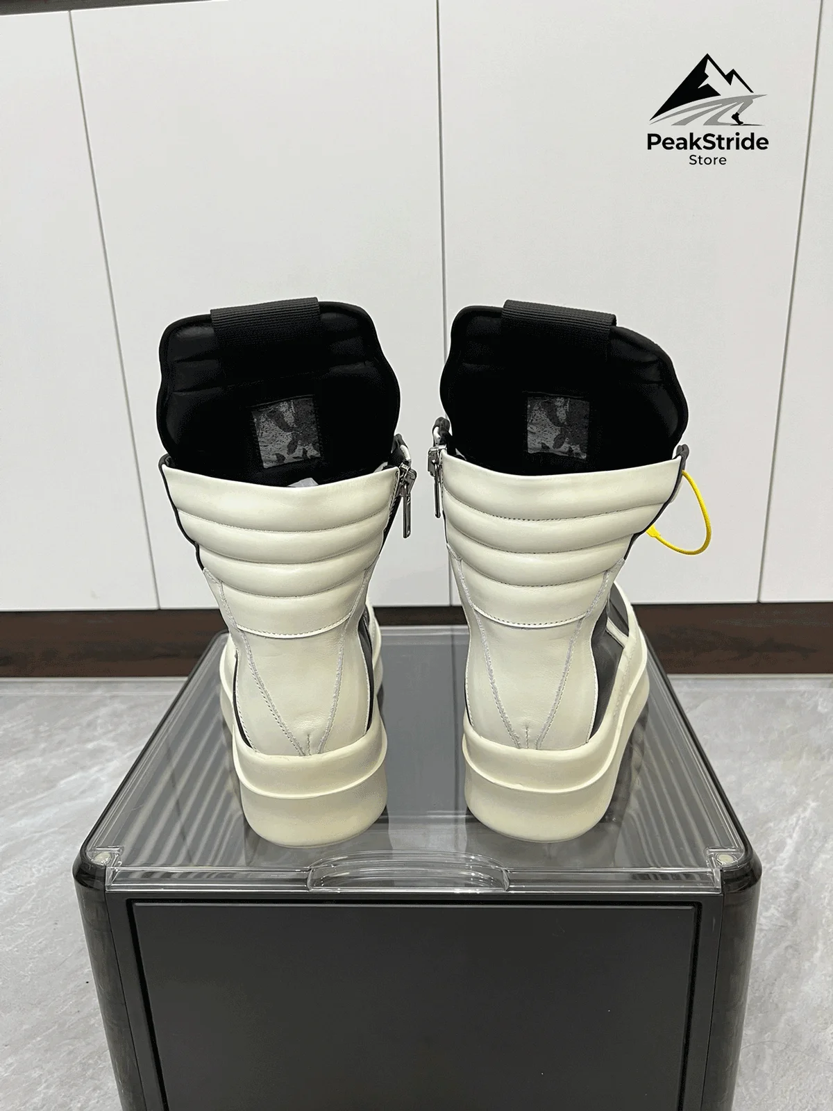 ماركة أحذية منصة الرجال سميكة سوليد من 6 سنتيمتر حقيقية حذاء من الجلد النساء عالية أعلى أحذية رياضية الدانتيل متابعة سستة حذاء من الجلد للنساء