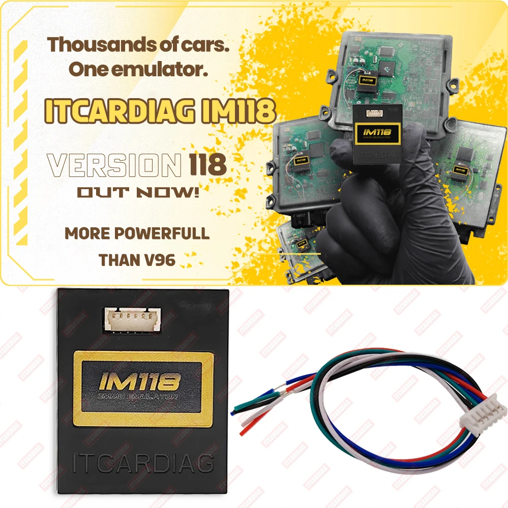 IM118 Emulator V118 ITCARDIAG Universal IMMO off Emulator Immobilizer Diagnostic Tool K-LINE CANBUS Update of SQU OF68 OF80 V96