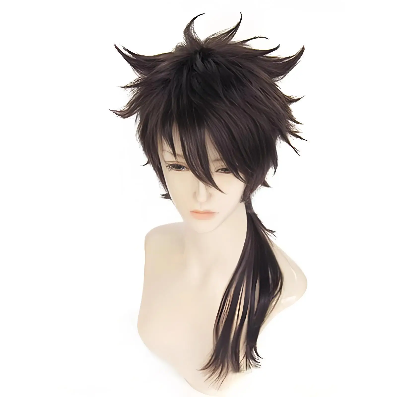 

Touken Ranbu Cosplay Wig Mutsunokami Yoshiyuki Brown Heat Resistant Fiber Anime Hair Costume Accessory