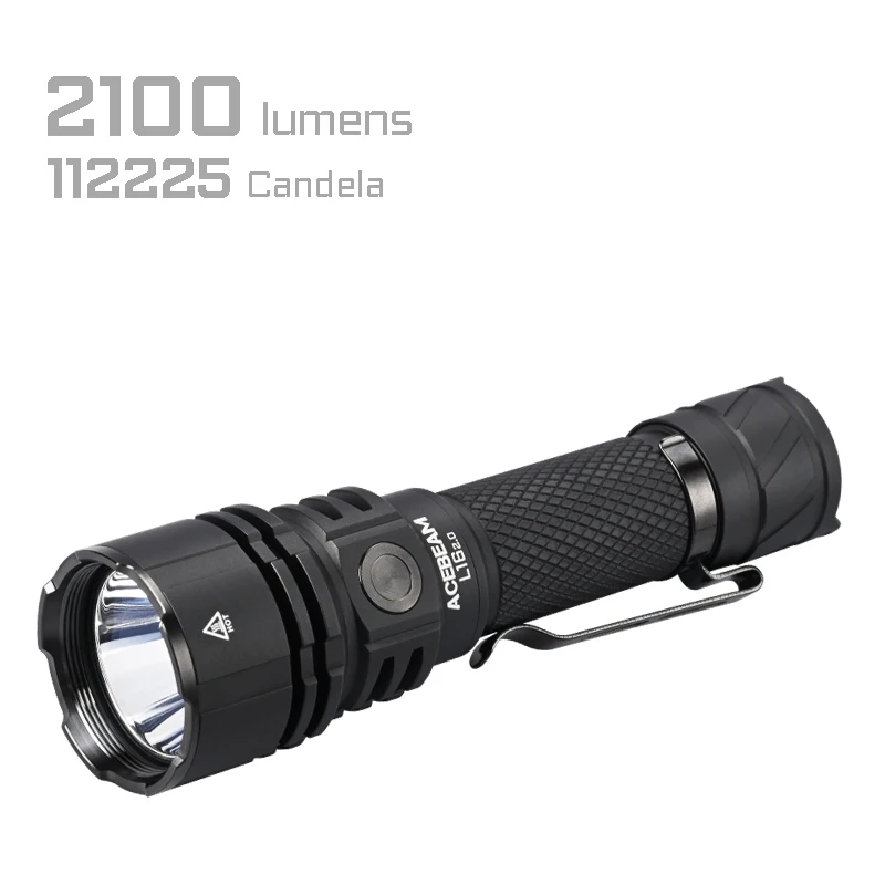 ACEBEAM L16 2.0 Tactical Flashlight Long Range 670M 2100LM Dual Switch Flashlights Supports Simultaneous Use and Charging