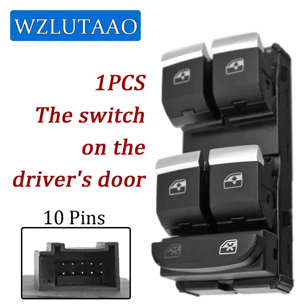 Electric Power Master Window Lifter Switch 8WD959851 8WD959851E Single Switch 4M0959855 8WD959855 For Audi A4 A5 Q5 Q7 R8 2016-