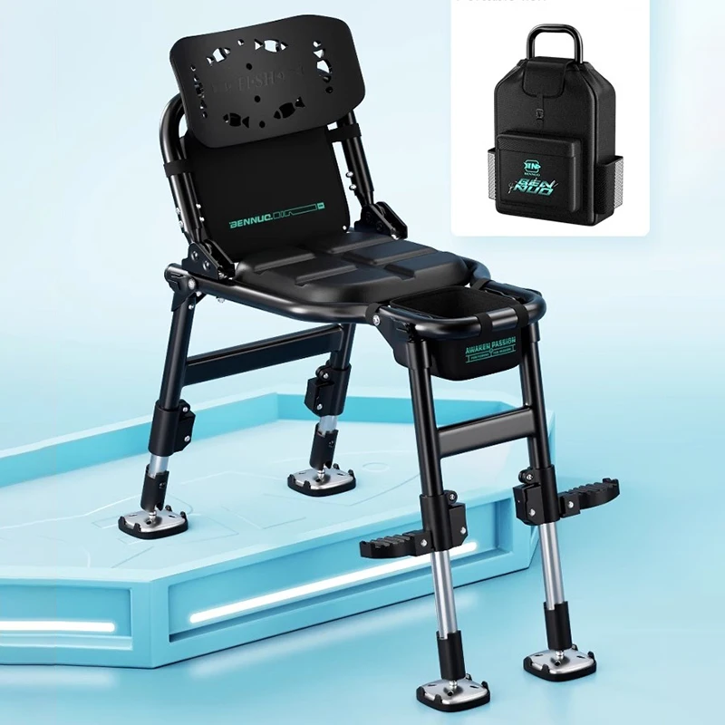 

Fishing Chair Outdoor Fishing Folding Chair All-terrain Lightweight Comfortable Fishing Stool Beach Chair Camping Chair
