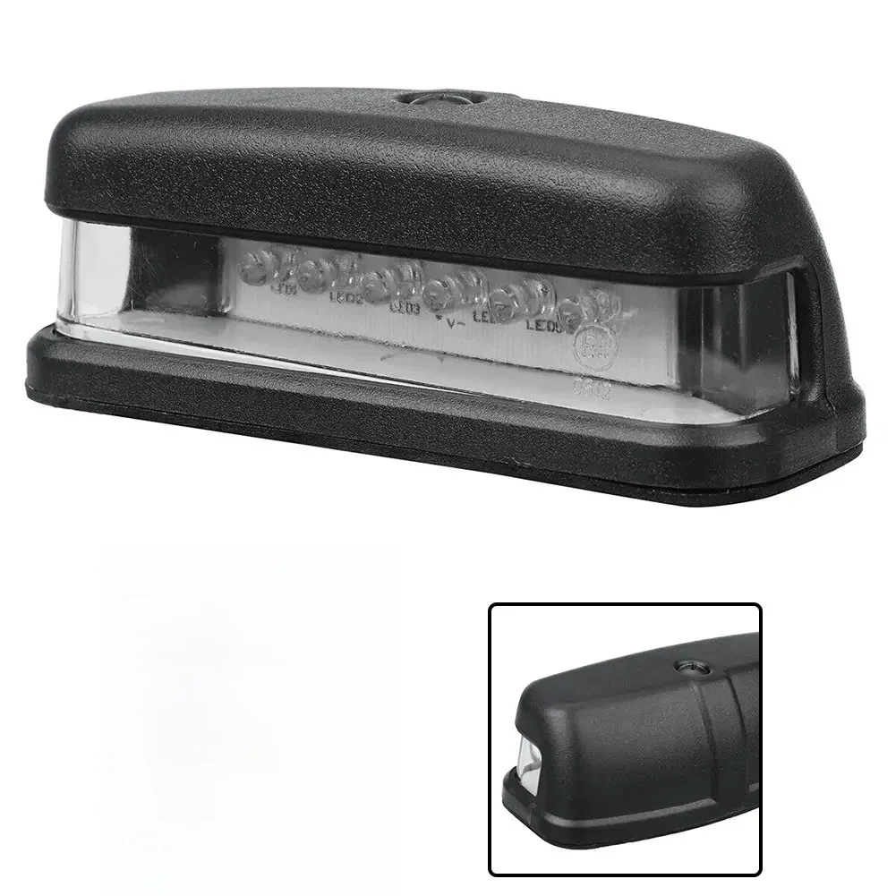 Feu de plaque d'immatriculation arrière universel à 6 LED, pour camion/remorque SUV, 10.5cm x 4cm x 4cm, accessoires ABS pour véhicules