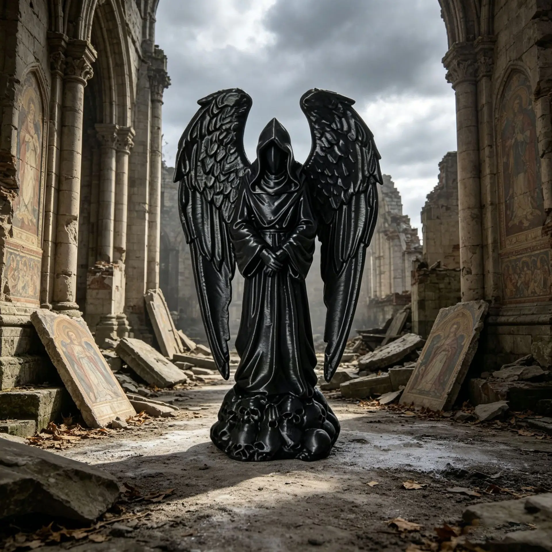 1 Piece 3D Printed Dark Grim Reaper Sculpture Decorative Ornament Collectible Figure Home Room Bookshelf Decoration. Perfect for Halloween, Thanksgiving, or Christmas Gifts, Also Suitable as a Giveaway, Classmate Gift, Birthday Gift, Holiday Gift