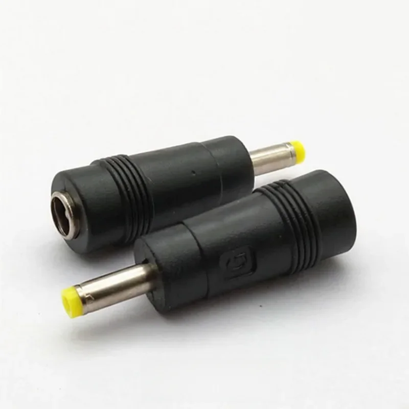5 sztuk 5.5*2.1mm kobieta jack do 4.0*1.7mm wtyk męski złącze zasilania DC Adapter Laptop żółty czarny — zdjęcie 2