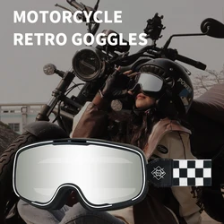 Gafas Retro de motocicleta para hombre y mujer, lentes a prueba de viento y polvo para exteriores, Harley, todoterreno, Carreras, equitación, deportes, Unisex, nuevas