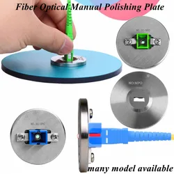 Manual Fiber Optical Polishing Plate FC SC ST LC A/UPC MPO MU Handmade FTTH Patchcord Abrasive Paper Dis for Optical Grinding