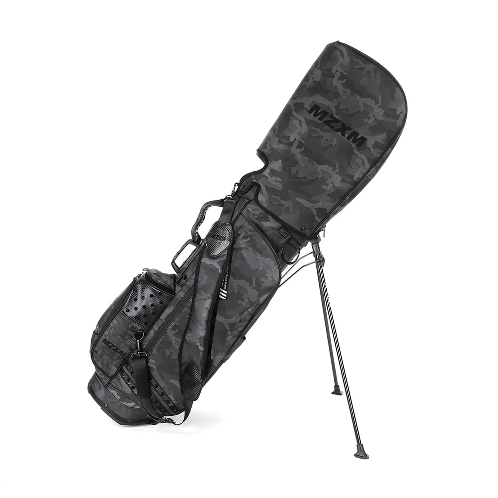 Golf Club Bag Have Many Zippered Compartments for Storage 2 Covers 4 Ways Golf Bag Beautiful Color PU Waterproof Golf Caddy Bag