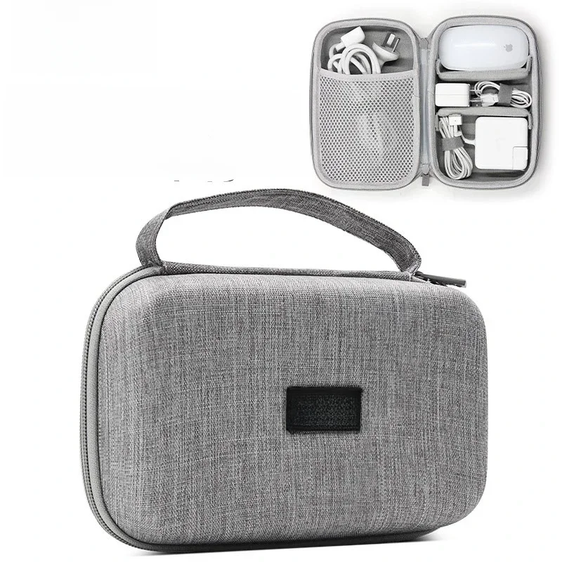BOONA Torby do przechowywania kabli słuchawkowych Zestaw systemowy Etui USB Przewód słuchawkowy Długopis Power Bank Cyfrowe urządzenia gadżetowe Torba na zamek błyskawiczny EVA — zdjęcie produktu 7