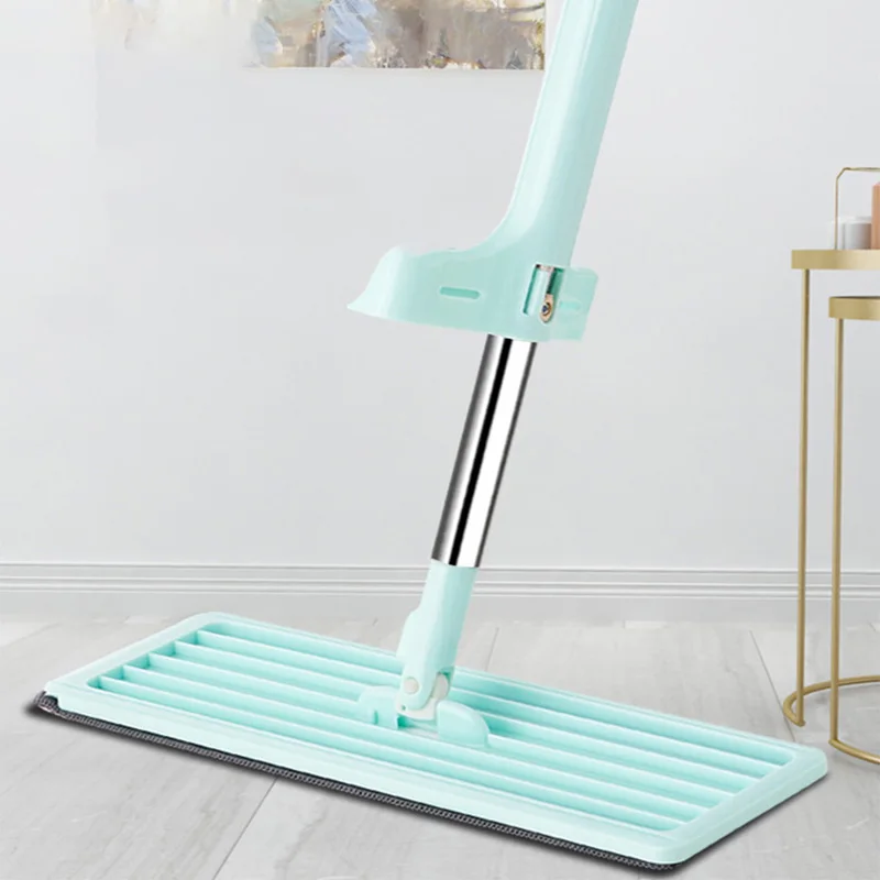 Trapeadores mopa manos libres para limpieza de pisos, trapeador plano de microfibra manos libres