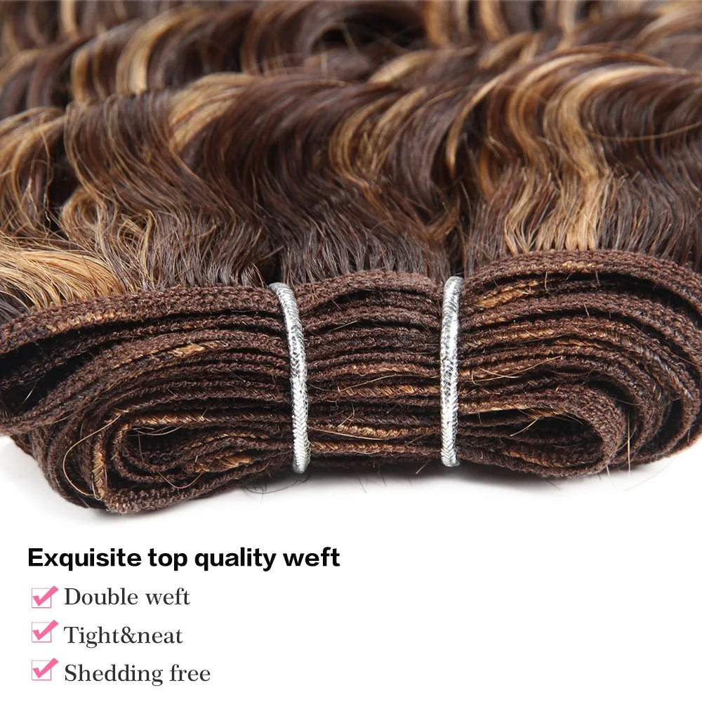 100% Onverwerkt Menselijk Haar Weave Remy Hair Bundels Diepe Golf Bundels Menselijk Haar Krullend Weefsel Menselijk Haar Bundels