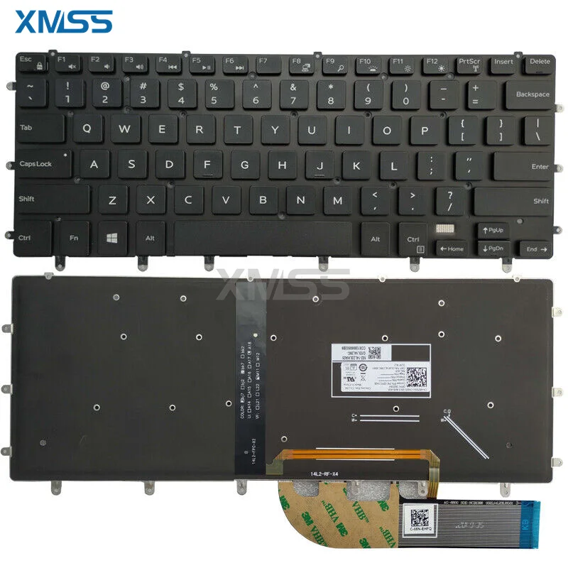 

Клавиатура US для Dell XPS 9550 9560 9570 7558 7568 7590 P56F M5510 с подсветкой GDT9F