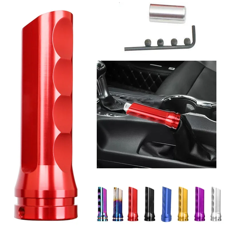 Couvercle de poignée de frein à main universel en alliage d'aluminium, modification de voiture, frein à main MOMO, jeu de 8 couleurs