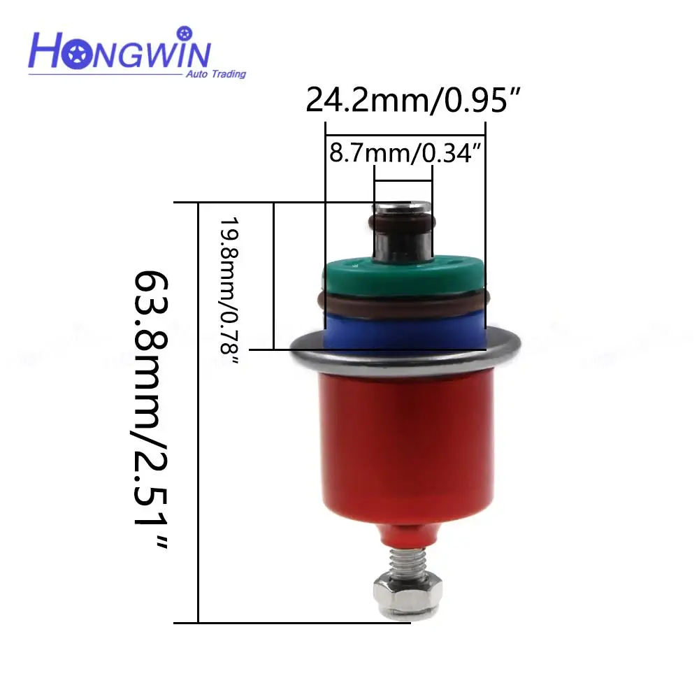 Adjustable Fuel Pressure Regulator 3-5 bar For VW 1.8T VR6 For Audi A4 S4 A6 TT 1.8T Seat Skoda Golf Jetta Passat New Beetle