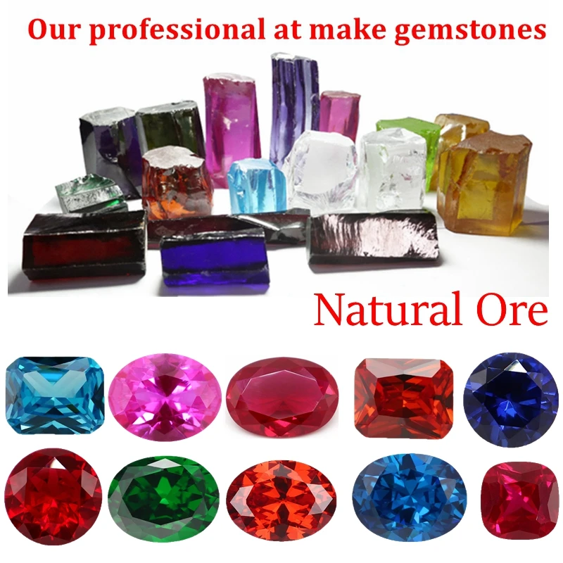 Brillant geschliffene 13x18mm ovale rote Labor-Rubin-Edelsteine Granat DIY Schmuck VVS Edelstein für DIY Schmuckherstellung – Detail 2