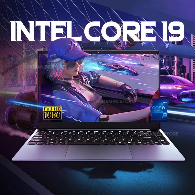 14.1 Inch Windows 11 i9 Gaming Laptop Computer PC Gamer 16GB RAM 1TB 2TB SSD Notebook Intel Core i9 8950HK Office Study Computer