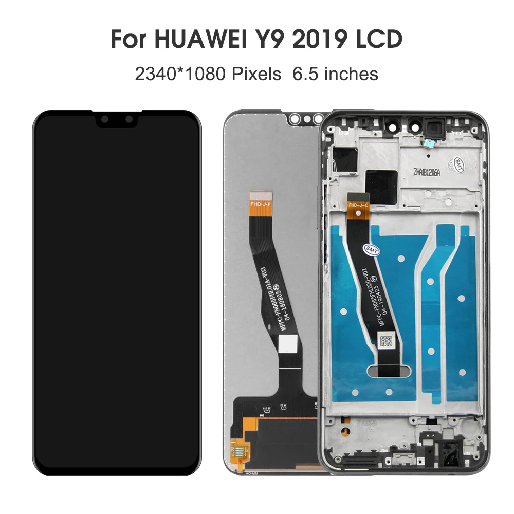 Y9 2019 Display Screen Assembly, for Huawei Y9 2019 JKM-LX1 LCD Display Digital Touch Screen with Frame for Huawei Enjoy 9 Plus