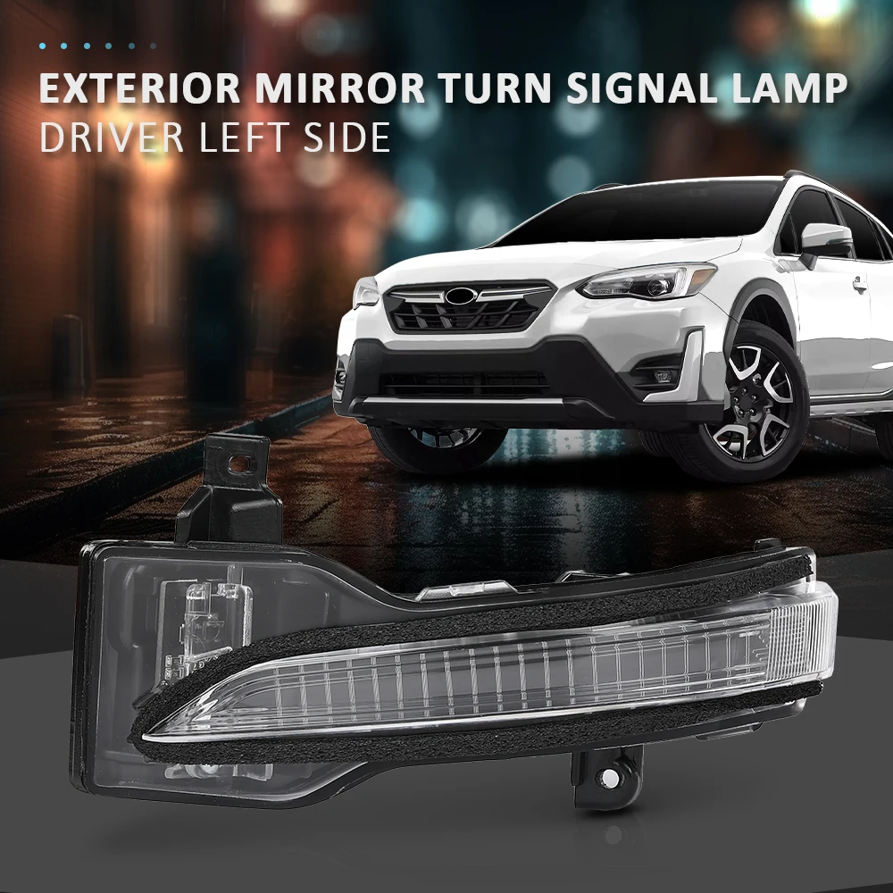 

Mirror Turn Signal Lamp Driver Side 84401Fl010 Fit for 2017-2024 Subaru Exterior Waterproof Snowproof Dustproof Car Accessories