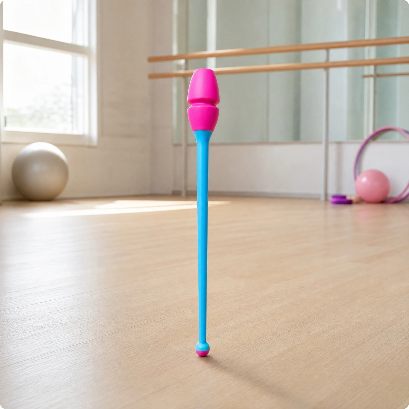 Rhythmic Gymnastics Bar Rubber Artistic Dance Stick Connectable Training Equipment for Gymnastics Practice at Home