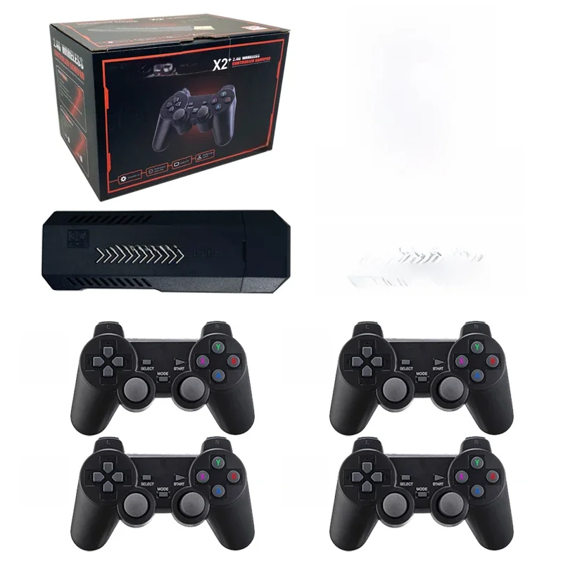 Console de videogame portátil GD10 Plus, saída HD para jogos de TV, alça dupla, 4K, 3D, X2 Plus,