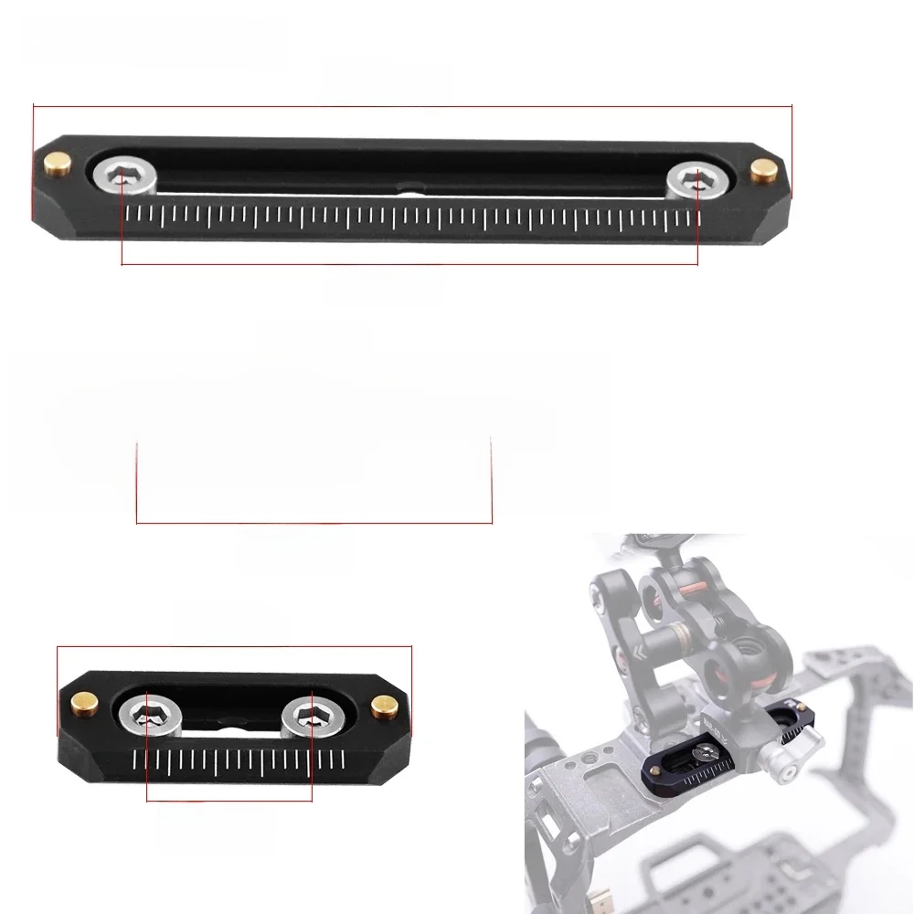 Mini kamera NATO Rail Anti-Off Quick Release Grubość szynki NATO 6 mm Długość 48 78 mm do aparatu FX3/FX30 Uchwyt NATO Klatka do aparatu — zdjęcie 2