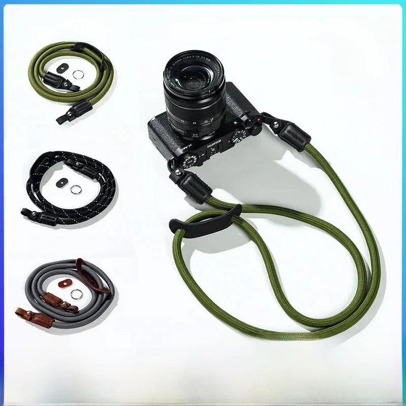 SmallRig Universal Braided Shoulder Strap, Nylon Genuine Leather Camera Neck Strap for SONY for GoPro for Nikon for DSLR Camera