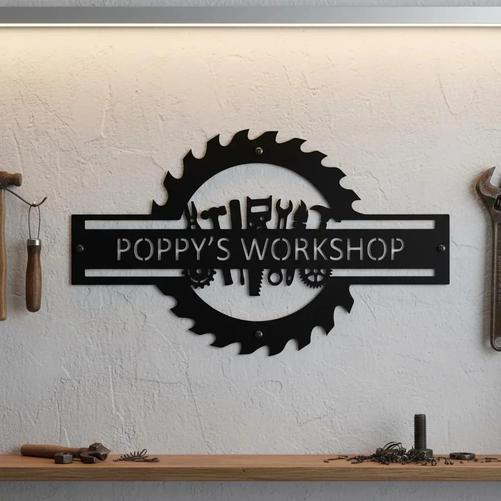 Custom Garage Name Sign,Worksh - огляд і ціна Workshop Tools Name