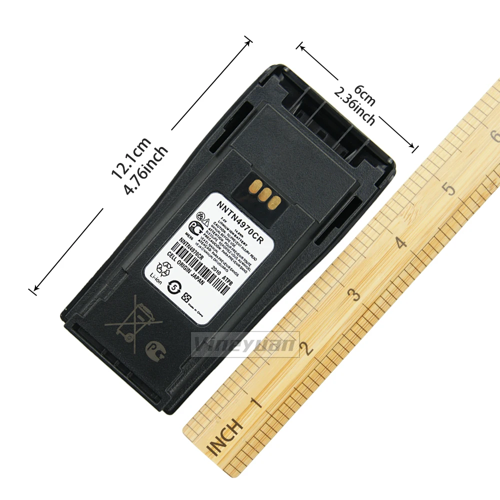 NNTN4970CR-Batería de repuesto de 1800mAh para Radio bidireccional Motorola CP040 CP140 CP150 CP160 PR400 EP450 XiR P3688