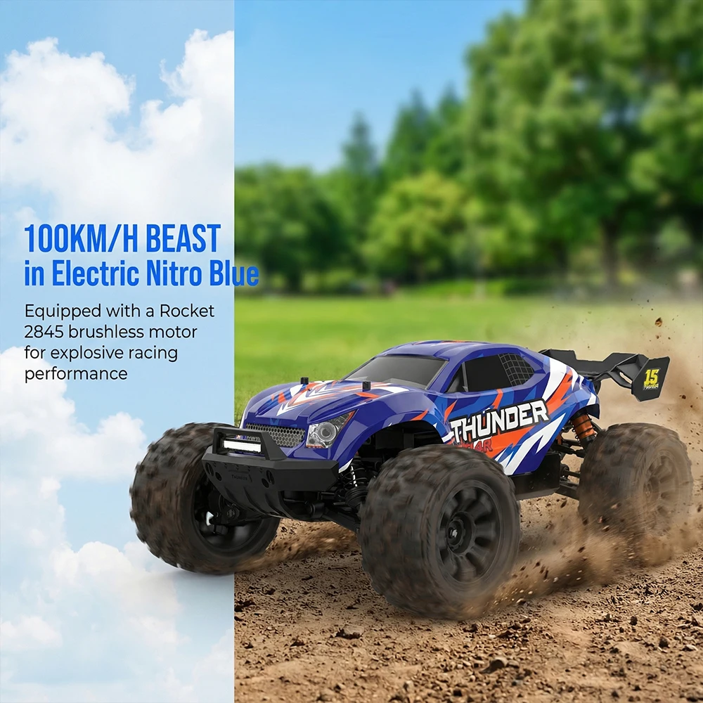Teeggi MT14R 1/14 RC Offroad-Geländewagen 100 KM/H 4WD PT14R Hochgeschwindigkeits-RC-Profi-Rennwagen Bürstenloser Motor RC Boy Halloween Kicks