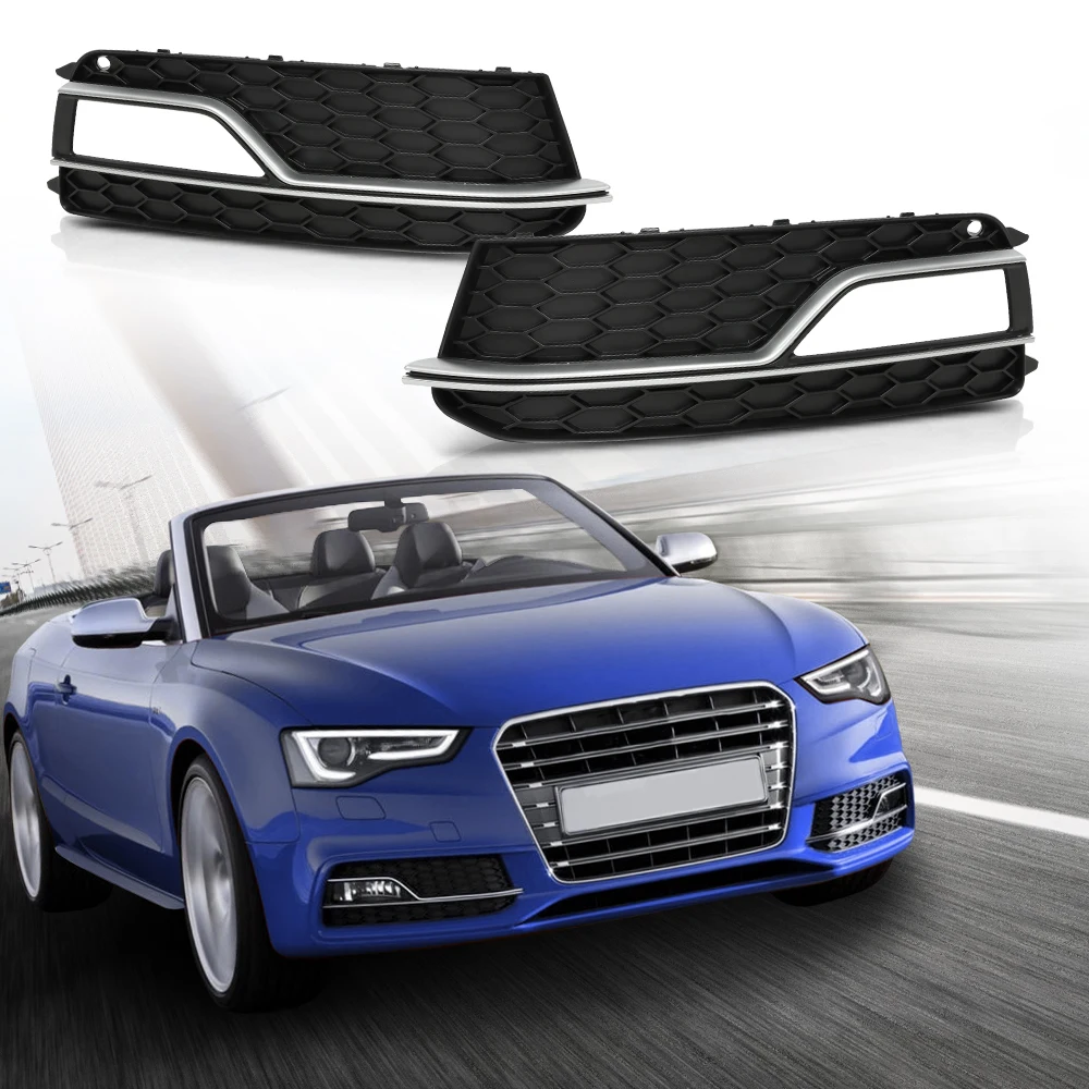 

Передний бампер, противотуманная фара, крышка, новинка, подходит для 13-16 Audi S5 A5-S-Line 8t0 807 681 M/P, 8t0 807 682 M/P в сотовом стиле