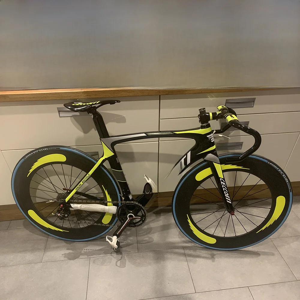 AliExpress ceccotti T1000 Full Carbon Road Bike Frame Includes Fork, Saddle Handlebar Clamp, Seatpost, Headset Hanger Bicycle Frameset