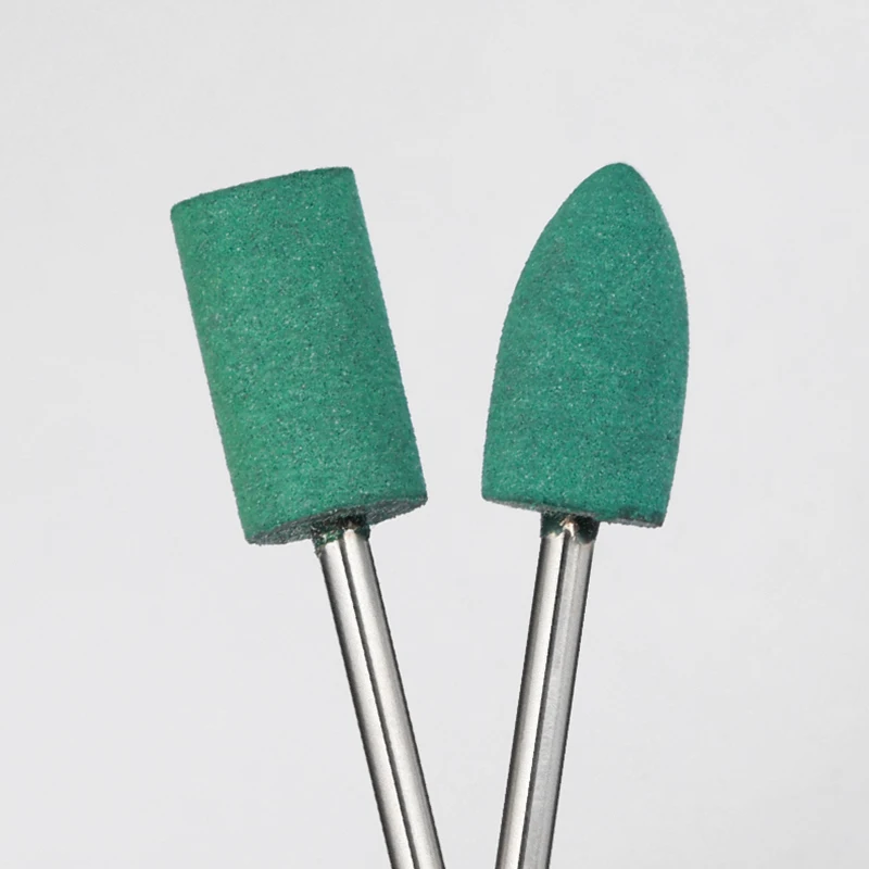 2-5 pz OD 3-12mm testa di molatura a punta montata in gomma per finitura stampo lucidatura Die Grinder strumento di lucidatura rotante rettifica in gomma
