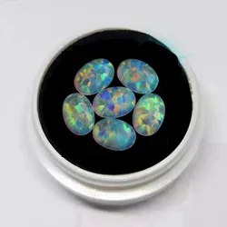 Beautiful Opal Loose Gemstone Oval Flat Cabochon Smooth Cut 10×14mm For Jewelry Making Gem Beads