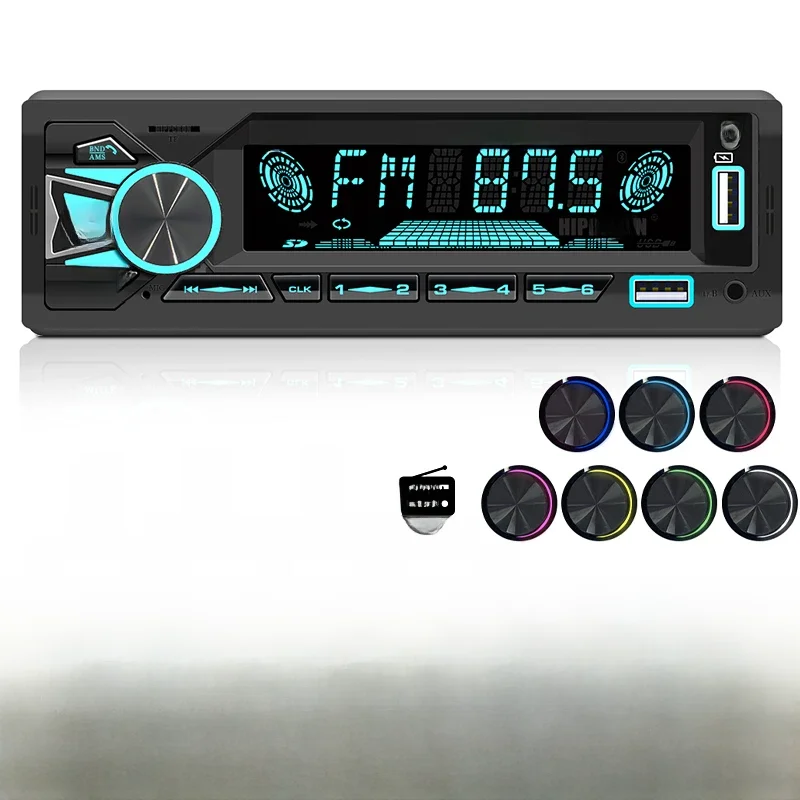 Sinovcle rádio do carro 1din srereo bluetooth mp3 player receptor fm com controle remoto aux/usb/tf