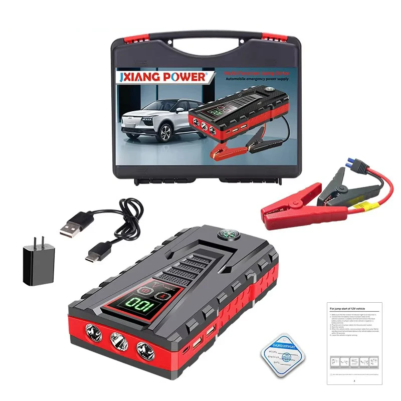 6000mAh Auto Startkabelsysteem 12V Sterke Draagbare Powerbank Accu-oplader Systeem Start Booster