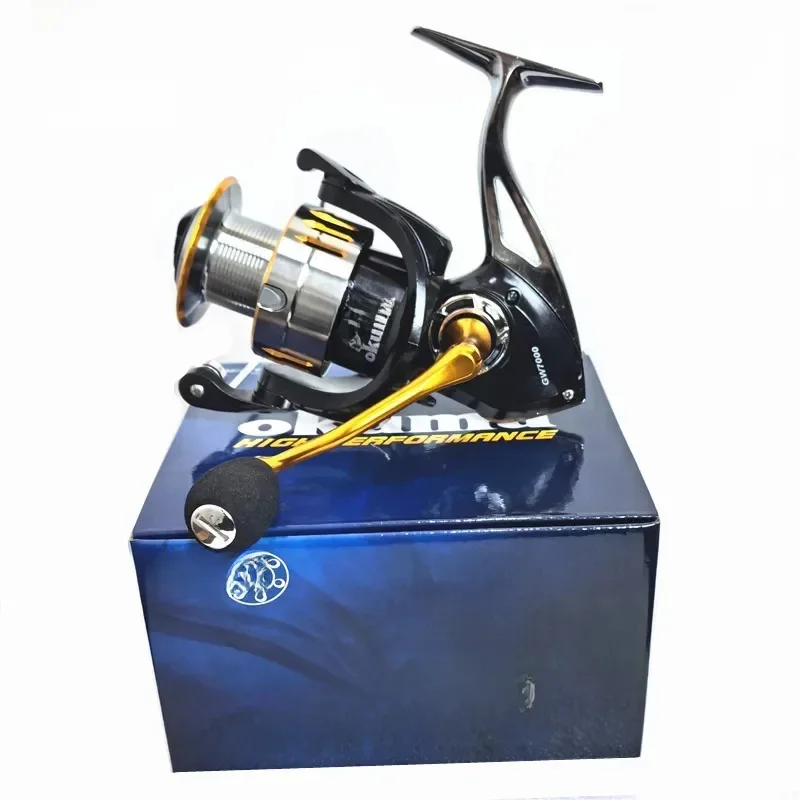 Nouveau Okuma (Baoxiong) bateau de pêche tout en métal 10KG Force de frein roue rotative sans Gapless pôle de mer roue de coulée à distance 1000-7000