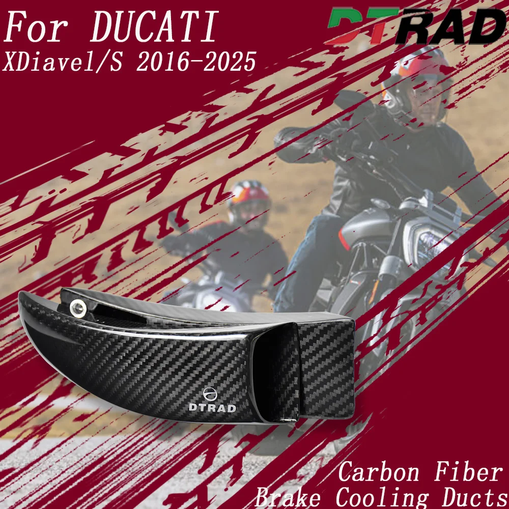 

XDiavel/S 2016-2025 Carbon Fiber Front Brake Disc Air Intakes Cooling Ducts For DUCATI Panigale 1199 1299 HYPERMOTARD 796