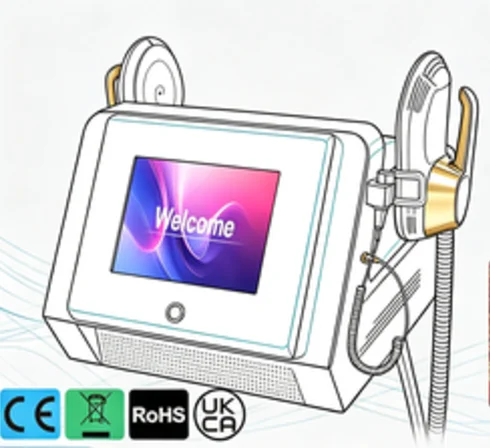 2 Handles HIEMT RF Machine Non-invasive Muscle Building Fat Reduction Body Shaping Beauty Equipment for Spa Salon