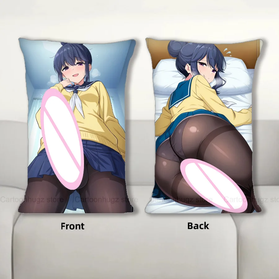 

Dakimakura Anime Shima Rin Futa Pillow Cover Sofa Cushion Double-side Print Throw Pillow Case 40X60cm