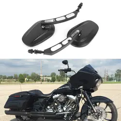 Motorcycle Rearview Side Mirrors Handlebar mirror For Harley Dyna Street Road Glide 750 Iron 883 1200 Sportster Touring