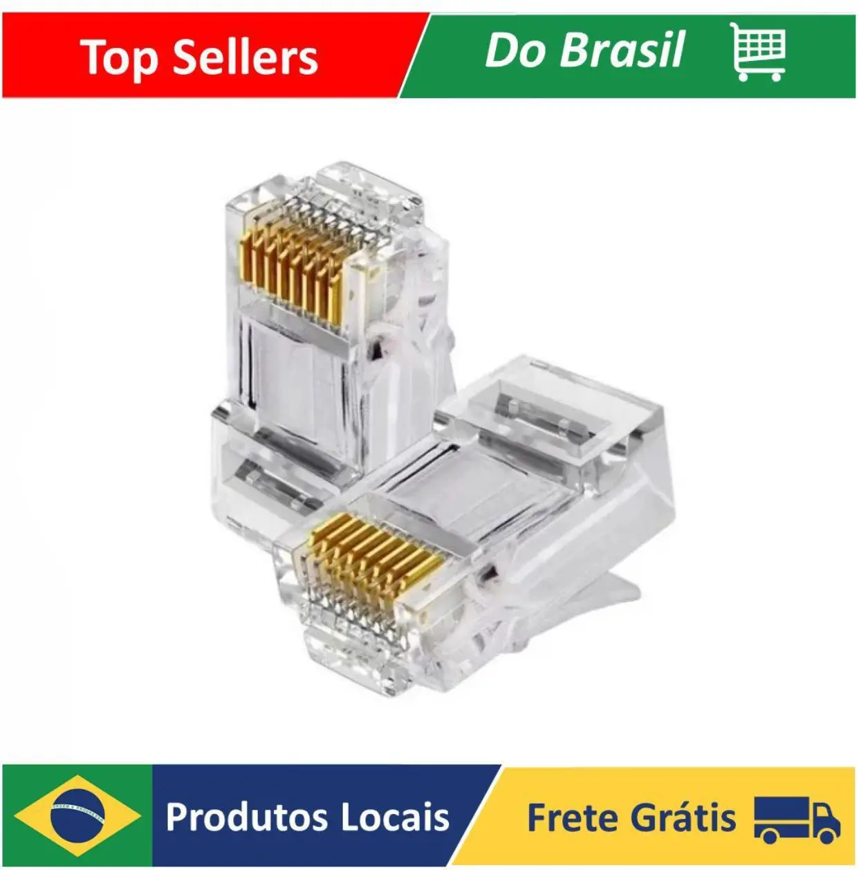 Conector Macho Rj45 Cat5e 100 Unidades