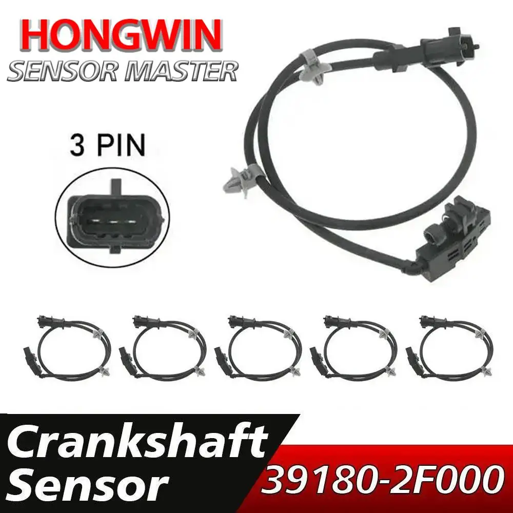 

5pcs Crankshaft Position Sensor 39180-2F000 391802F000 0902296 ADG07245 For Hyundai ix35Tucson Santa Fe Kia Sportage 2.0L 2.2L