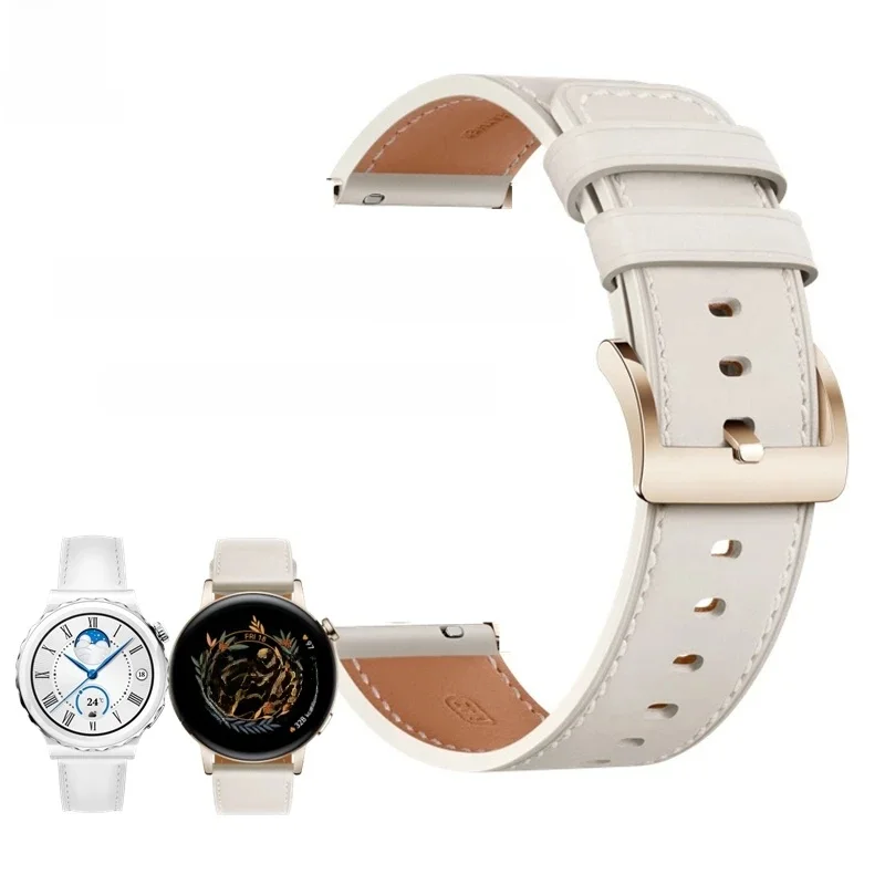 Oryginalny Huawei GT3pro 43mm kobiety 20mm guma silikonowy pasek do zegarka dla Huawei GT2 GT3 42mm skórzany pasek do zegarka — zdjęcie produktu 6