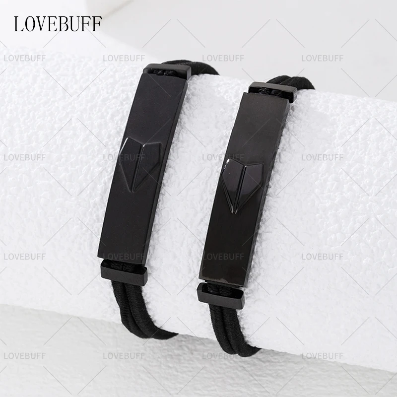 

Браслет LOVEBUFF LAD Caleb Name Bar Paper Airplane Tag