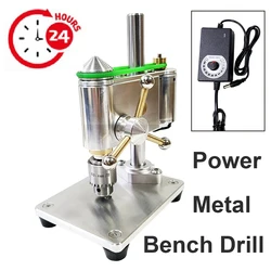 Mini Metal Bench Drill Model Adjustable Pressure Precision Watch Bench Drill Model Ornament Collection