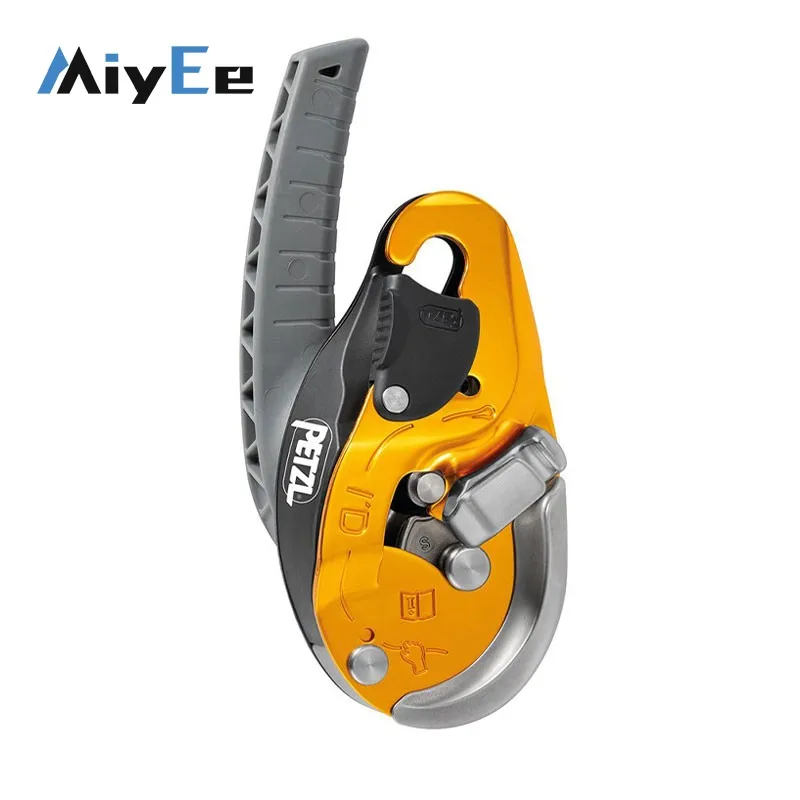 D021 RIG Compact Rope Access Self-braking Descender Lift Retarder Built-in AUTO-LOCK System with Ergonomic Handle for PETZL